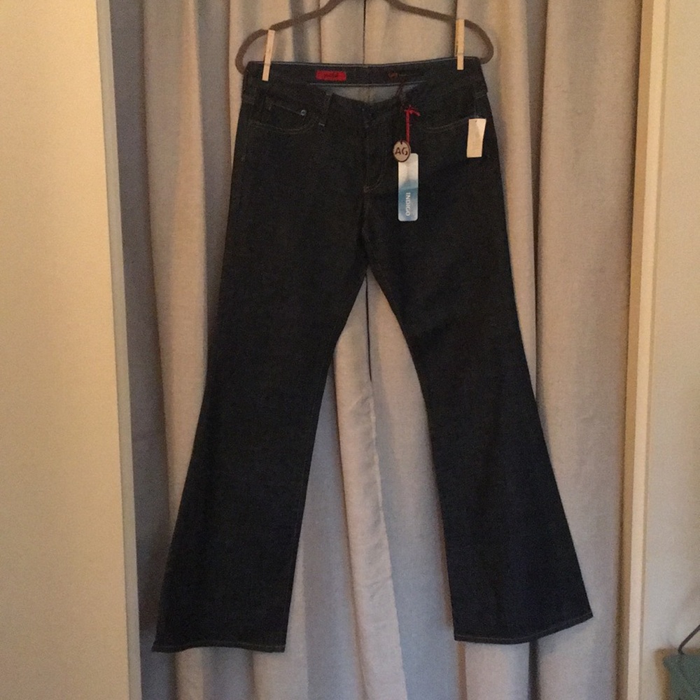 NWT Adriano Goldschmied dark blue flare jeans